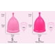 thumbnail image 5 of Copa menstrual SHORDY, set de 2, suave, flexible, rosa, 5 of 9
