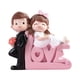thumbnail image 1 of Estatua De Resina Artesanal Para Parejas, Regalos Prácticos, Decoración Para Hornear Para Dormitorio, Vacaciones, Negro Y Blanco, 1 of 5