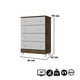 thumbnail image 2 of Comoda Mel 4 Cajones Gris Mate Y Maderado, 2 of 6