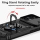 thumbnail image 4 of Funda Resistente Anillo Soporte iPhone 17 Privacidad Cámara Montaje Magnético Negro, 4 of 6