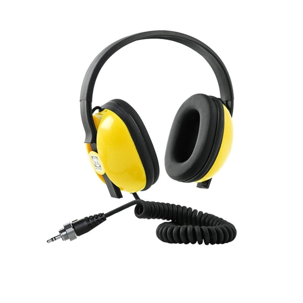 Auriculares MINELAB Equinox con cable, impermeables, 61 m de profundidad, color amarillo