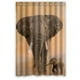 thumbnail image 1 of Cortina de ducha de elefante con ganchos, tamaño 48 x 72 pulgadas, 1 of 3