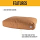 thumbnail image 2 of Cama para mascotas Carhartt de lona duradera, resistente al agua, color marrón pato, grande, 2 of 6