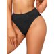 thumbnail image 5 of INSPIRE CHIC Bragas de Mujer de Cintura Media, Corte Alto, Cobertura Completa con Patrón de Cuadros, Pequeño Negro, 5 of 5