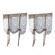 thumbnail image 1 of 2PCS Tie-up Jacquard ventana romana cortina Sheer Coffee 80x100cm, 1 of 3