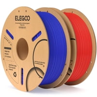 Filamento Para Impresora 3D Elegoo Pla, 1,75 Mm, Azul Oscuro Y Rojo, 2 Kg