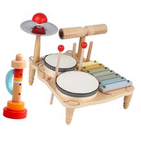 Bothyi - Juego De Batería De Xilófono, Juguete De Aprendizaje De Habilidades Motoras Finas, Juego De Batería Para Bebé Para Niños