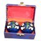 thumbnail image 3 of Bolas De Masaje De 2 Piezas Con Caja De Almacenamiento Bolas De Baoding Para Personas De Mediana Edad Panda Blue, 3 of 5