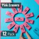 thumbnail image 2 of Borrador Mr. Pen paquete de 12 unidades rosa 6 × 2,5 × 1 cm, 2 of 8