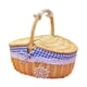 thumbnail image 3 of Cesta De Mimbre Para Picnic, Cesta De Mimbre Para Servir, Para Acampar, Al Aire Libre, Pan, Peque?a, Azul, 3 of 5