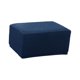 thumbnail image 1 of Jacquard Storage Otomana cubierta reposapiés Slipcover Protector azul oscuro, 1 of 5