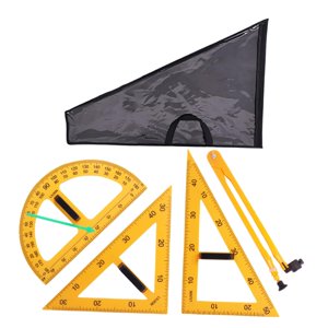 Bothyi - Reglas De Geometría Matemática, Herramienta De Dibujo De Geometría Matemática Para Pizarra De Oficina Escolar, 4 Uds.