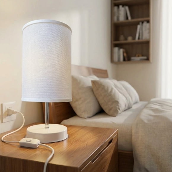 Lámpara Velador Mesa Decoración Dormitorio Escritorio Living Minimalista Interior E27