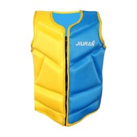Magideal - Chaleco Salvavidas Para Niños, Chaleco Para Deportes Acuáticos, Transpirable Para Navegar, Nadar, Surfear Amarillo Y Azul M
