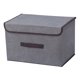 thumbnail image 5 of Caja De Almacenamiento Plegable Con Tapa Organizador De Botanas Contenedor Armario L Gris, 5 of 5