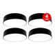 thumbnail image 1 of Pack 4 Plafon Panel Led Redondo Sob Itd Decorativo 22w 6000k negro, 1 of 8