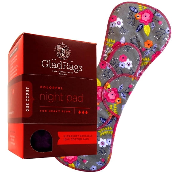 Compresa sanitaria GladRags Night Pad surtida