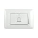 thumbnail image 1 of Timbre Interruptor Pulsador Simple 10A 250V Diseño Campana Blanco, 1 of 3