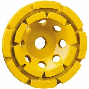 Muela Abrasiva Dewalt Dw4774 Con Forma De Diamante De Doble Hilera, 11,4 Cm