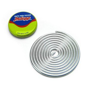 Indepp - Soldadura Estaño 50% + Pasta 1Mt