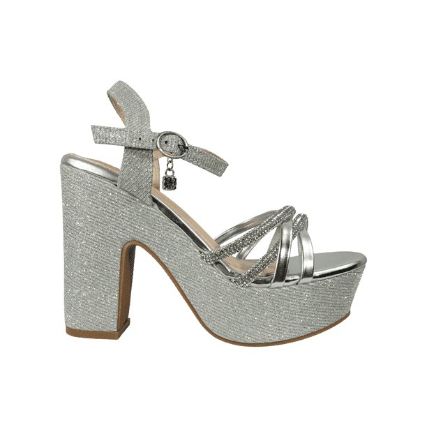 SANDALIAS DE FIESTA AGUXI PLATEADO MUJER | 2123 - Talla 40