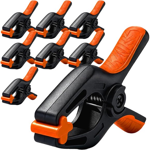 HORUSDY 8Pack Spring Clamps Heavy Duty, 5inch Large Plasti