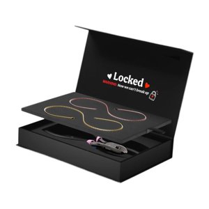 Ioensy - Kit De Pulsera Permanente Con Cierre Para San Valentín, Boda, Compromiso, Oro Y Oro Rosa.