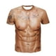 thumbnail image 2 of Moda 3D Músculo Impreso Hombres Manga Corta Cuerpo Impresión Con Tatuaje Camiseta 2XL, 2 of 3