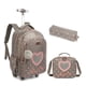 thumbnail image 1 of 18 Inch School Wheeled Backpack for Boys Girls Travel Rolling Backpack 18 inch School Trolley Bag Set Lunch Bag and Pencil Case, 1 of 3