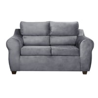 Mexx Muebles - Sofa Dubai 2 Cuerpos Felpa Gris