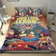 thumbnail image 1 of Liga de la Justicia Conjunto de sábanas temático, trío de piezas, cómodo y amigable con la piel, diseño único, regalo de decoración para el hogar para familiares, amigos y fans,140cm *210cm, 1 of 6