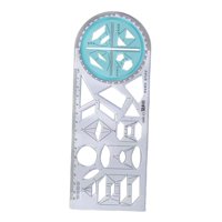 Ioensy - Regla Geométrica Regla De Dibujo Plantilla De Medición Para Artistas Oficina De Costura