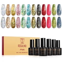 Set De Esmaltes De Uñas En Gel Con Purpurina Rosalind Stellar Shiny Effect