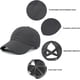 thumbnail image 5 of Gorra de béisbol con cola de caballo cruzada para mujer, ajustable, con moño alto y despeinado, de secado rápido, 5 of 7