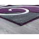 thumbnail image 3 of Alfombra decorativa United Weavers Bristol Riley color ciruela 56 x 81 cm, 3 of 5