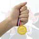 thumbnail image 5 of Medals Donrime Well Done, paquete de 12 unidades, metal dorado con cinta, 5 of 7