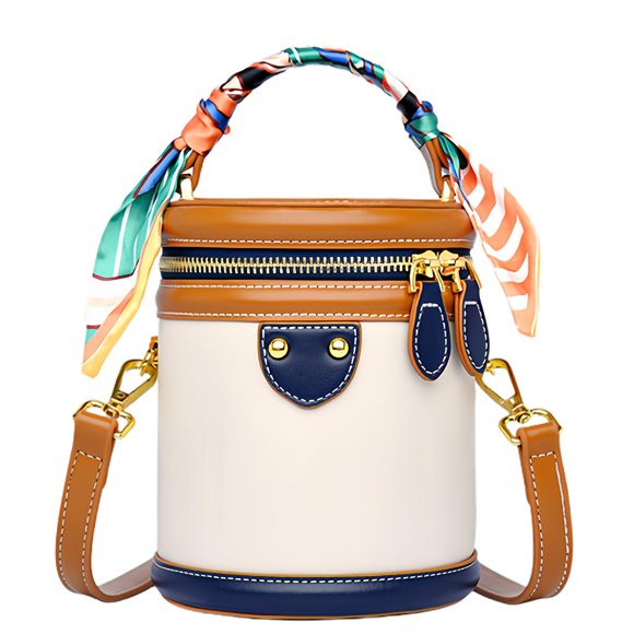 Bolso SYHTBYOH 13x11x16 cm Azul Cuero Vegano