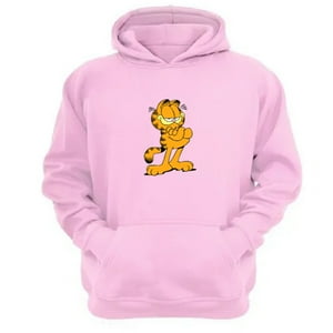 Genérico - Polerón Canguro Garfield Rosa Talla Xl Unisex