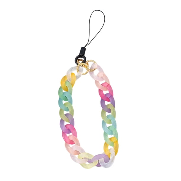 Cadena De Teléfono Con Cuentas, Colgante De Acrílico Para Bolso, Accesorio De Moda Para Niñas