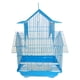 thumbnail image 1 of Jaula YML A1144BLU con techo tipo pagoda, pequeña, con tazones para alimento, 1 of 1