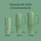 thumbnail image 4 of Botella De Agua Traveler 946 Ml De Acero Inoxidable Sage, 4 of 6