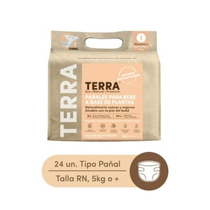 Terra - Pañales Biodegradables Talla Rn 24 Un