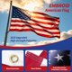 thumbnail image 2 of Bandera americana bordada 3x4,5 m con ojales de latón, 2 of 8
