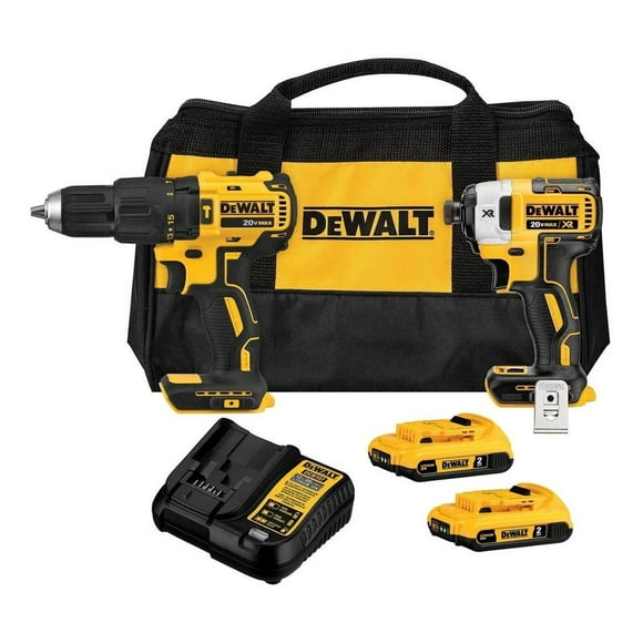 Taladro Perc. + Atornillador 20v + 2 Bat Dewalt Dck223d2-b2