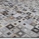 thumbnail image 4 of Alfombra Leather Patch Design 60X120 124 Gre Mix, 4 of 6