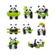 thumbnail image 1 of Figuras de Panda de resina para decoración de mesa, escultura decorativa pintada a mano, adorno de jardín para habitación de niños, accesorio bonito,, 1 of 5