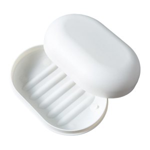 Bothyi - Soporte Para Caja De Jabón Soporte De Jabón Desmontable Con Tapa Para Senderismo Ducha De Viaje Blanco