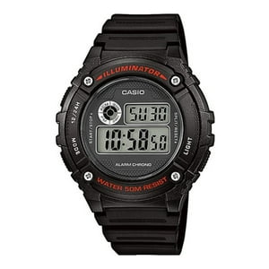 Reloj Digital Negro Casio W-216H-1A