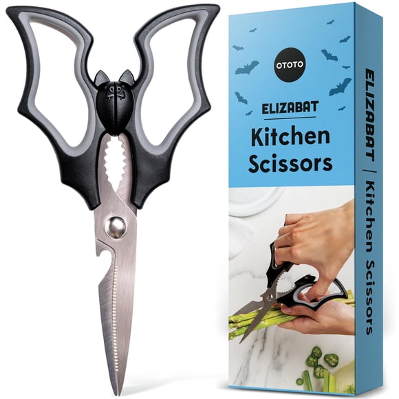 Tijeras de cocina OTOTO Elizabat para Halloween, diseño gótico, bonito murciélago