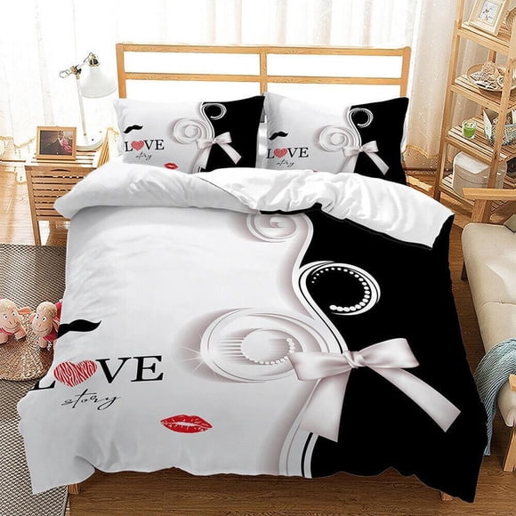 Holiday Themed Christmas th of The July Gift Quilt Duvet Cover Set Double3-Piece Bedding Set
